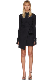 Off-White - Black Mariacarla Wrap Dress