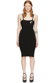 Off-White - Black Basic Midi Dress
