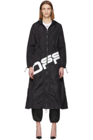 Off-White - 黑色 Coulisse 徽标夹克