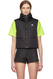 Off-White - Black Crop Puffer Vest