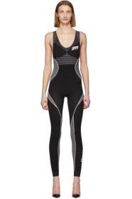Off-White - SSENSE Exclusive Black & White Athletic Jumpsuit