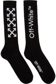 Off-White - ブラック & ホワイト アロー ソックス