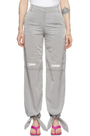 Off-White - Grey Nylon Bow Lounge Pants