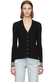 Off-White - Cardigan noir Industrial