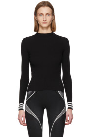 Off-White - Pull en maille noir Industrial