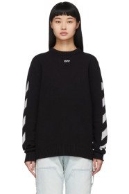 Off-White - Black Diag Logo Sweater