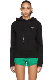 Off-White - Pull à capuche noir Arrows Logo