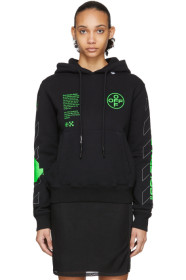 Off-White - Pull à capuche noir Arch Shapes