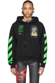 Off-White - Pull à capuche noir Pascal Painting