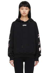 Off-White - Black Caravaggio Arrows Slim Hoodie