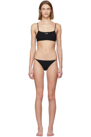Off-White - Black Wavy Logo Bikini