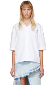 Off-White - White Poplin Bowling Shirt