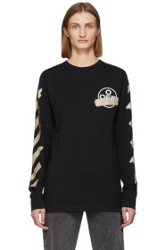 Off-White - ブラック テープ アロー T シャツ
