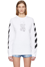 Off-White - ホワイト ペンシル アロー T シャツ