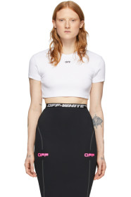 Off-White - SSENSE Exclusive White Rib T-Shirt