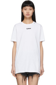 Off-White - ホワイト Caravaggio アロー スリム T シャツ