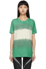 Off-White - Green & White Tie-Dye Skinny Arrows T-Shirt