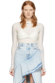 Off-White - White Basic Sheer T-Shirt
