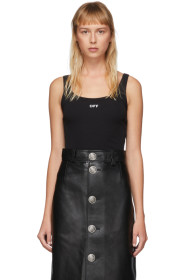 Off-White - Black Open-Back Tank Top