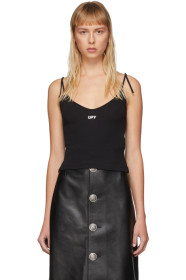 Off-White - Black Spaghetti Strap Tank Top