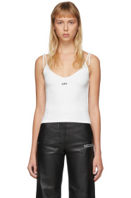 Off-White - White Spaghetti Strap Tank Top