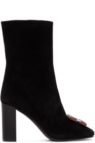 Off-White - Black Suede Arrows Boots