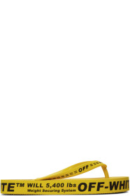 Off-White - Yellow Logo Flip Flops