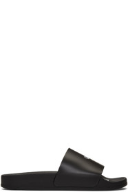 Off-White - Sandales à enfiler noires 'Off' Stamp