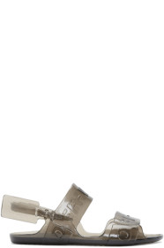Off-White - Black Jelly Zip-Tie Sandals