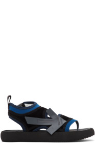 Off-White - Black & Blue Surf Sandals