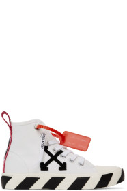 Off-White - White Mid Top Sneakers