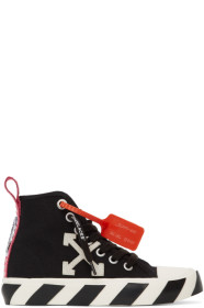 Off-White - Black & White Arrows Mid-Top Sneakers