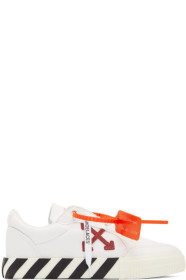 Off-White - Baskets blanches et mauves Vulcanized