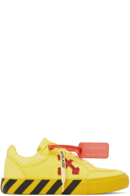 Off-White - Yellow & Red Low Vulcanized Sneakers