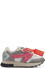 Off-White - Baskets grises et taupe HG Runner