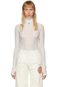 Off-White - White Turtleneck Bodysuit