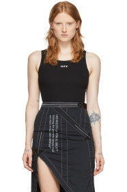 Off-White - Black Open-Back Bodysuit