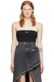 Off-White - Black Strapless Bodysuit