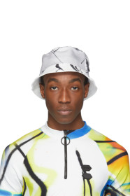 Off-White - White Futura Abstract Bucket Hat