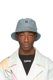 Off-White - 蓝色 Arrows 丹宁渔夫帽
