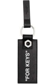Off-White - Black Quote Keychain