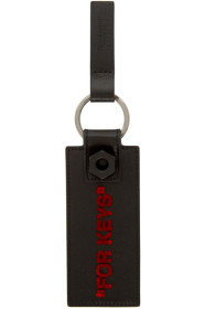 Off-White - 黑色 Quote 钥匙扣