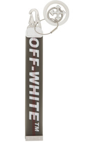 Off-White - SSENSE 独家发售灰色 PVC 钥匙扣