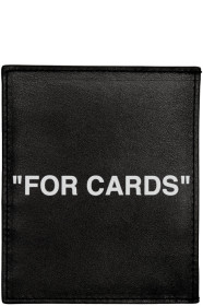 Off-White - Black Quote Card Holder