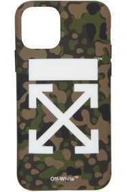 Off-White - Étui pour iPhone 11 Pro vert Camo Arrow exclusif à SSENSE