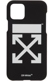 Off-White - Étui pour iPhone 11 noir et blanc Arrows exclusif à SSENSE