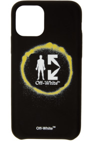 Off-White - Étui pour iPhone 11 noir Spray Circle