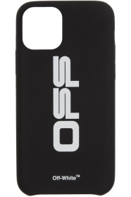 Off-White - Étui pour iPhone 11 Pro noir et blanc Wavy Logo