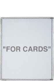 Off-White - Silver Quote Card Holder