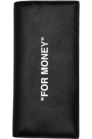 Off-White - Black Quote Yen Wallet